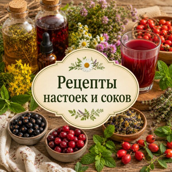Рецепты настоек и соков