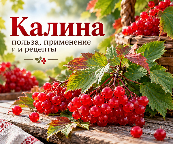 Калина обыкновенная: польза ягод, народные рецепты и советы по заготовке на зиму
